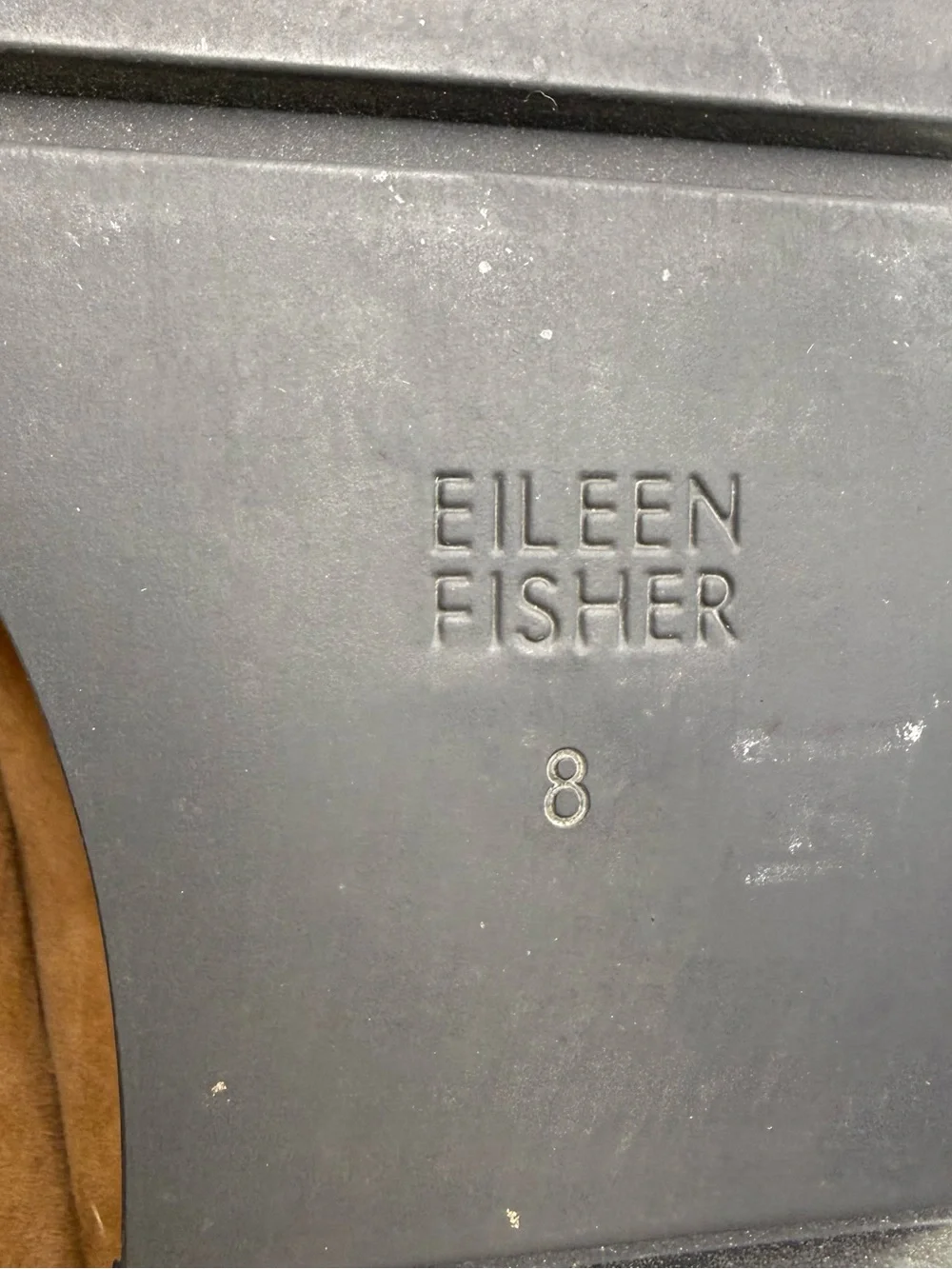 Eileen Fisher Ells Suede Platform Loafers Tan Cognac Size 8